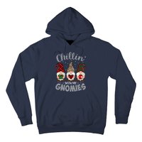 Chillin With My Gnomie Leopard Women Christmas Hoodie