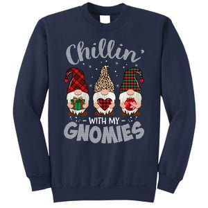 Chillin With My Gnomie Leopard Women Christmas Sweatshirt