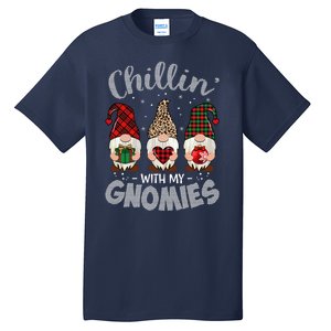 Chillin With My Gnomie Leopard Women Christmas Tall T-Shirt