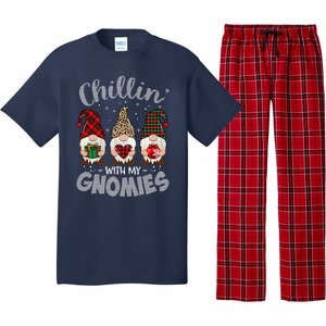 Chillin With My Gnomie Leopard Women Christmas Pajama Set