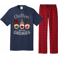 Chillin With My Gnomie Leopard Women Christmas Pajama Set