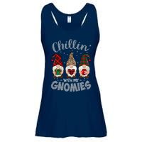 Chillin With My Gnomie Leopard Women Christmas Ladies Essential Flowy Tank