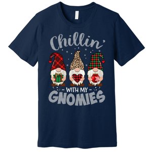 Chillin With My Gnomie Leopard Women Christmas Premium T-Shirt