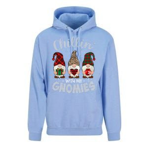 Chillin With My Gnomie Leopard Women Christmas Unisex Surf Hoodie