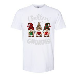 Chillin With My Gnomie Leopard Women Christmas Softstyle CVC T-Shirt