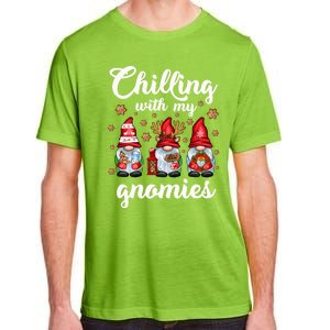 Chillin With My Gnomies Santa Claus Gnomes Groovy Christmas Cool Gift Adult ChromaSoft Performance T-Shirt