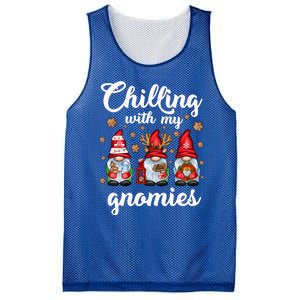 Chillin With My Gnomies Santa Claus Gnomes Groovy Christmas Cool Gift Mesh Reversible Basketball Jersey Tank