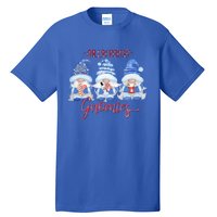 Chillin With My Gnomies Funny Gnome Christmas Meaningful Gift Tall T-Shirt