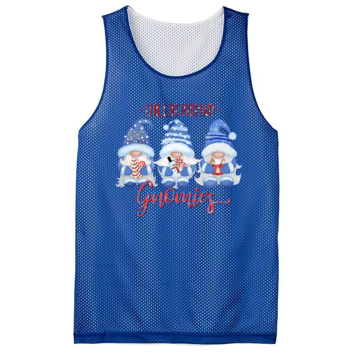 Chillin With My Gnomies Funny Gnome Christmas Meaningful Gift Mesh Reversible Basketball Jersey Tank