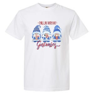 Chillin With My Gnomies Funny Gnome Christmas Meaningful Gift Garment-Dyed Heavyweight T-Shirt