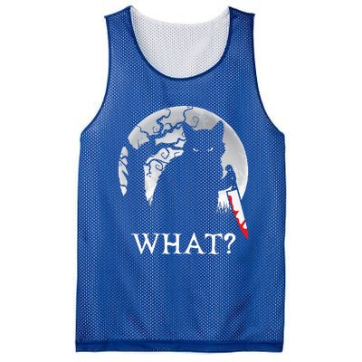 Cat What Murderous Black Cat With Knife Halloween Costume Mesh Reversible Basketball Jersey Tank