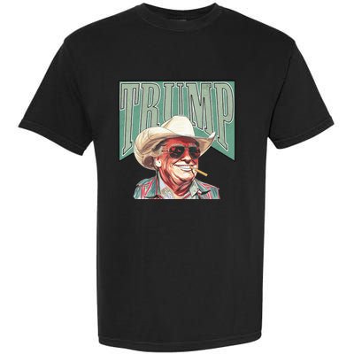 Cowboy Western Make America Great Trump Daddy Garment-Dyed Heavyweight T-Shirt