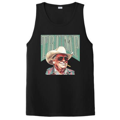 Cowboy Western Make America Great Trump Daddy PosiCharge Competitor Tank