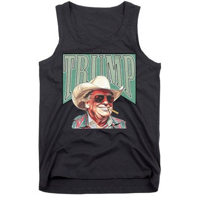 Cowboy Western Make America Great Trump Daddy Tank Top