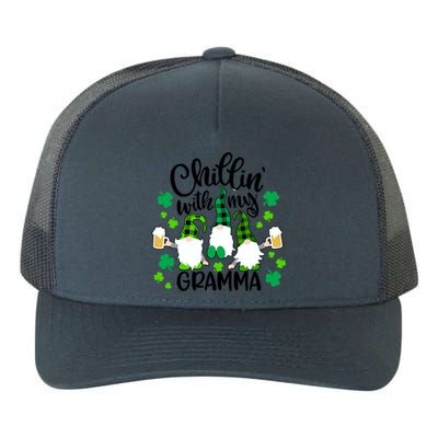 Chillin With My Gramma St Patricks Day Gnomes Garden Gnome Yupoong Adult 5-Panel Trucker Hat