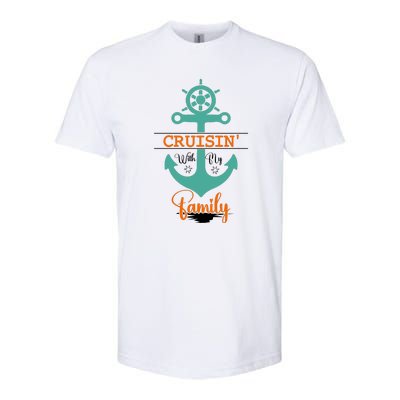 Cruisin With My Family Vacation Squad Gift Softstyle® CVC T-Shirt