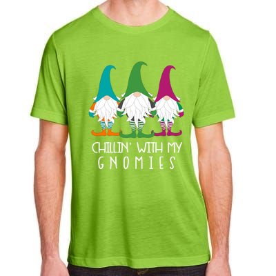 Chillin With My Gnomies Garden Gnome Christmas Lawn Care Meaningful Gift Adult ChromaSoft Performance T-Shirt