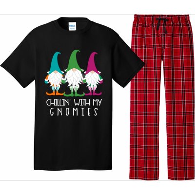 Chillin With My Gnomies Garden Gnome Christmas Lawn Care Meaningful Gift Pajama Set