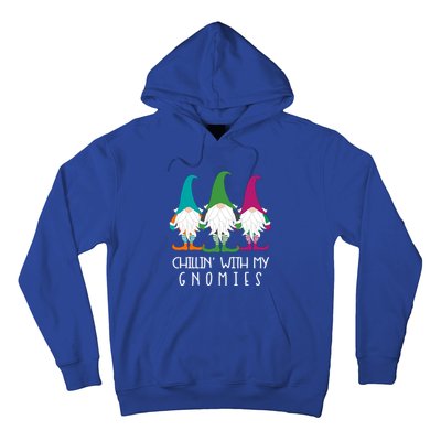 Chillin With My Gnomies Garden Gnome Christmas Lawn Care Meaningful Gift Hoodie