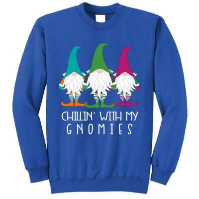 Chillin With My Gnomies Garden Gnome Christmas Lawn Care Meaningful Gift Sweatshirt