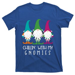 Chillin With My Gnomies Garden Gnome Christmas Lawn Care Meaningful Gift T-Shirt