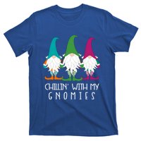 Chillin With My Gnomies Garden Gnome Christmas Lawn Care Meaningful Gift T-Shirt