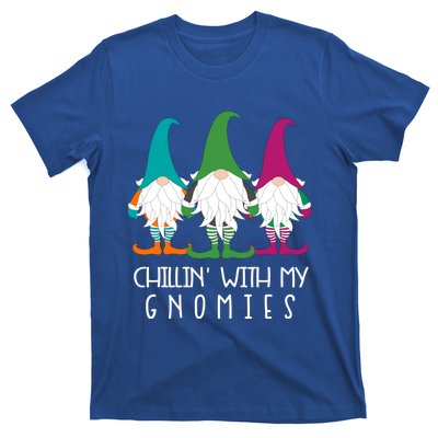 Chillin With My Gnomies Garden Gnome Christmas Lawn Care Meaningful Gift T-Shirt