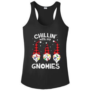 Chillin With My Gnomies Funny Gnome Christmas Pamajas Family Cute Ladies PosiCharge Competitor Racerback Tank