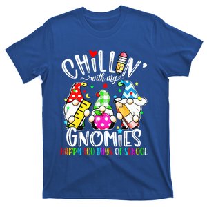 Chillin With My Gnomies Teacher Gnomes 100 Days Of School Great Gift T-Shirt