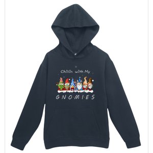 Chillin With My Gnomies Funny Gnome Christmas Pamajas Family Urban Pullover Hoodie