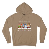 Chillin With My Gnomies Funny Gnome Christmas Pamajas Family Hoodie