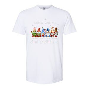 Chillin With My Gnomies Funny Gnome Christmas Pamajas Family Softstyle CVC T-Shirt