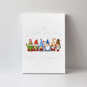 Chillin With My Gnomies Funny Gnome Christmas Pamajas Family Canvas