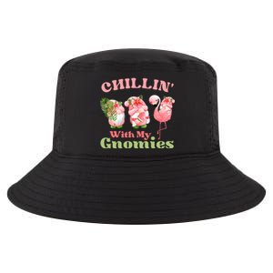 Chillin With My Gnomies Tropical Gnomes With A Flamingo Gift Cool Comfort Performance Bucket Hat