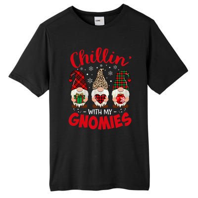 Chillin With My Gnomie Leopard Women Christmas Gnome Buffalo Tall Fusion ChromaSoft Performance T-Shirt