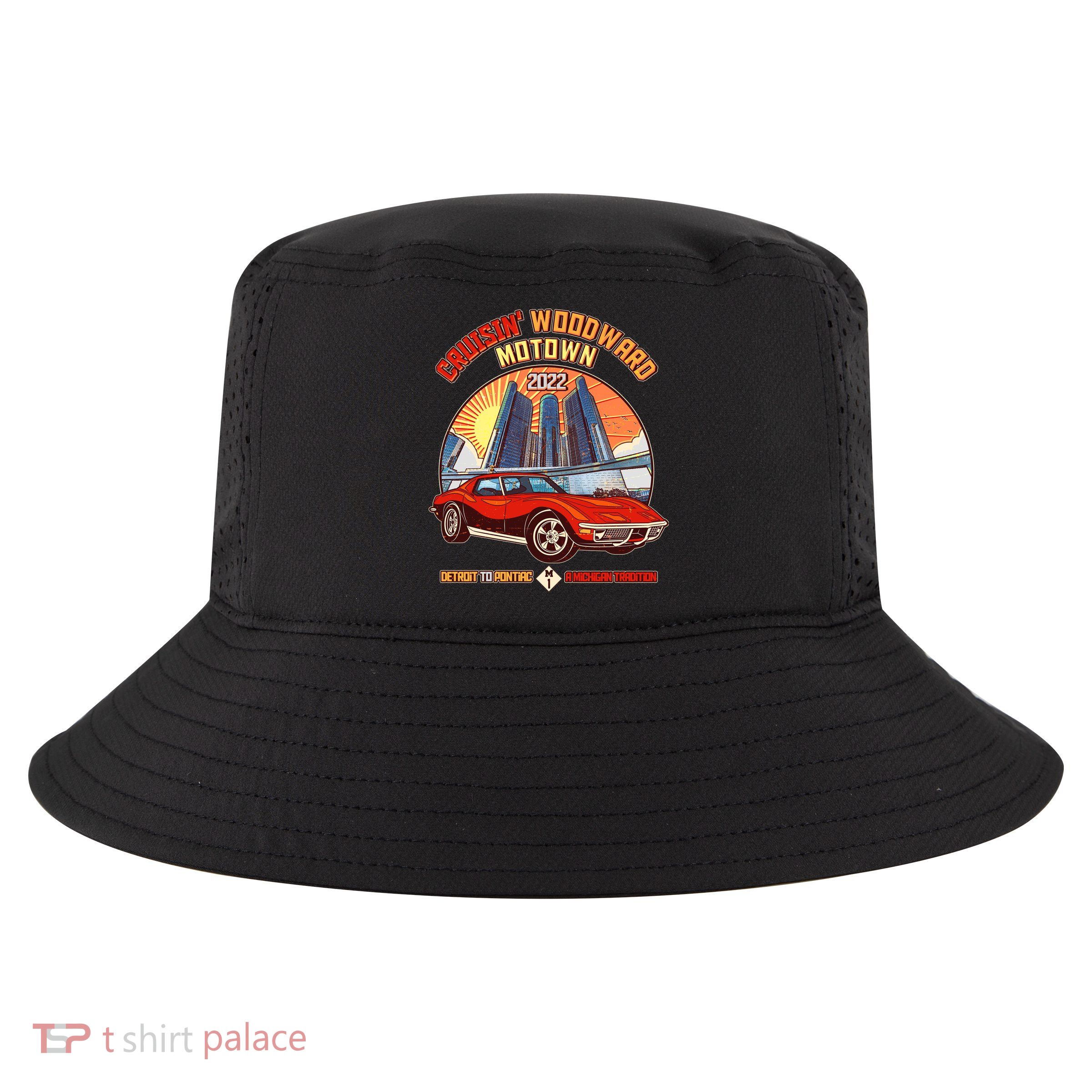 Cruisin Woodward Motown Detroit To Pontiac A Michigan Tradition Cool Comfort Performance Bucket Hat