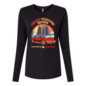 Cruisin Woodward Motown Detroit To Pontiac A Michigan Tradition Womens Cotton Relaxed Long Sleeve T-Shirt