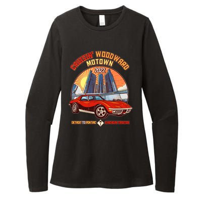 Cruisin Woodward Motown Detroit To Pontiac A Michigan Tradition Womens CVC Long Sleeve Shirt