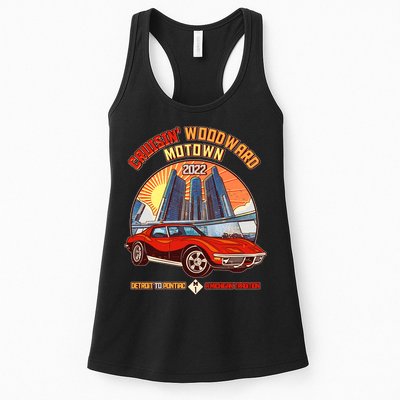Cruisin Woodward Motown Detroit To Pontiac A Michigan Tradition Womens Tank Top