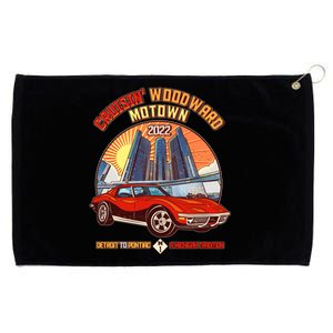 Cruisin Woodward Motown Detroit To Pontiac A Michigan Tradition Grommeted Golf Towel