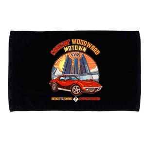 Cruisin Woodward Motown Detroit To Pontiac A Michigan Tradition Microfiber Hand Towel