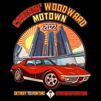 Cruisin Woodward Motown Detroit To Pontiac A Michigan Tradition Ladies Long Sleeve Shirt