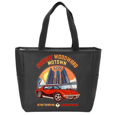 Cruisin Woodward Motown Detroit To Pontiac A Michigan Tradition Zip Tote Bag