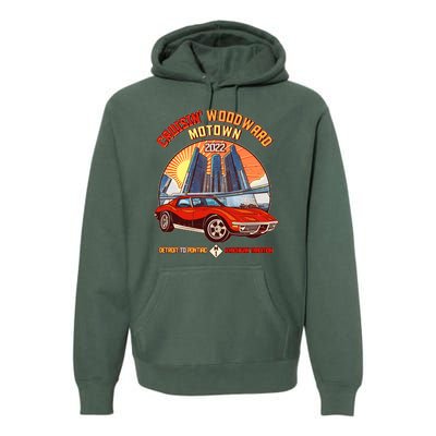 Cruisin Woodward Motown Detroit To Pontiac A Michigan Tradition Premium Hoodie