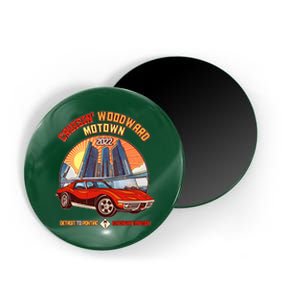 Cruisin Woodward Motown Detroit To Pontiac A Michigan Tradition Magnet