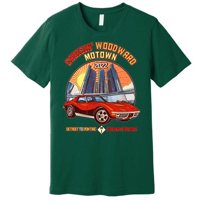 Cruisin Woodward Motown Detroit To Pontiac A Michigan Tradition Premium T-Shirt