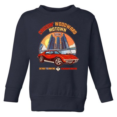 Cruisin Woodward Motown Detroit To Pontiac A Michigan Tradition Toddler Sweatshirt