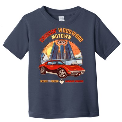 Cruisin Woodward Motown Detroit To Pontiac A Michigan Tradition Toddler T-Shirt