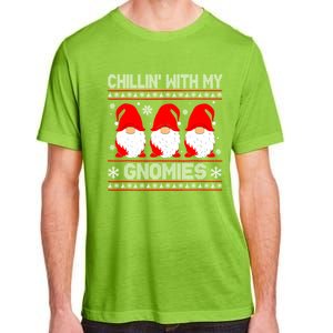 Chillin With My Gnomies Matching Family Christmas Gnome Gift Adult ChromaSoft Performance T-Shirt