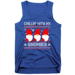 Chillin With My Gnomies Matching Family Christmas Gnome Gift Tank Top